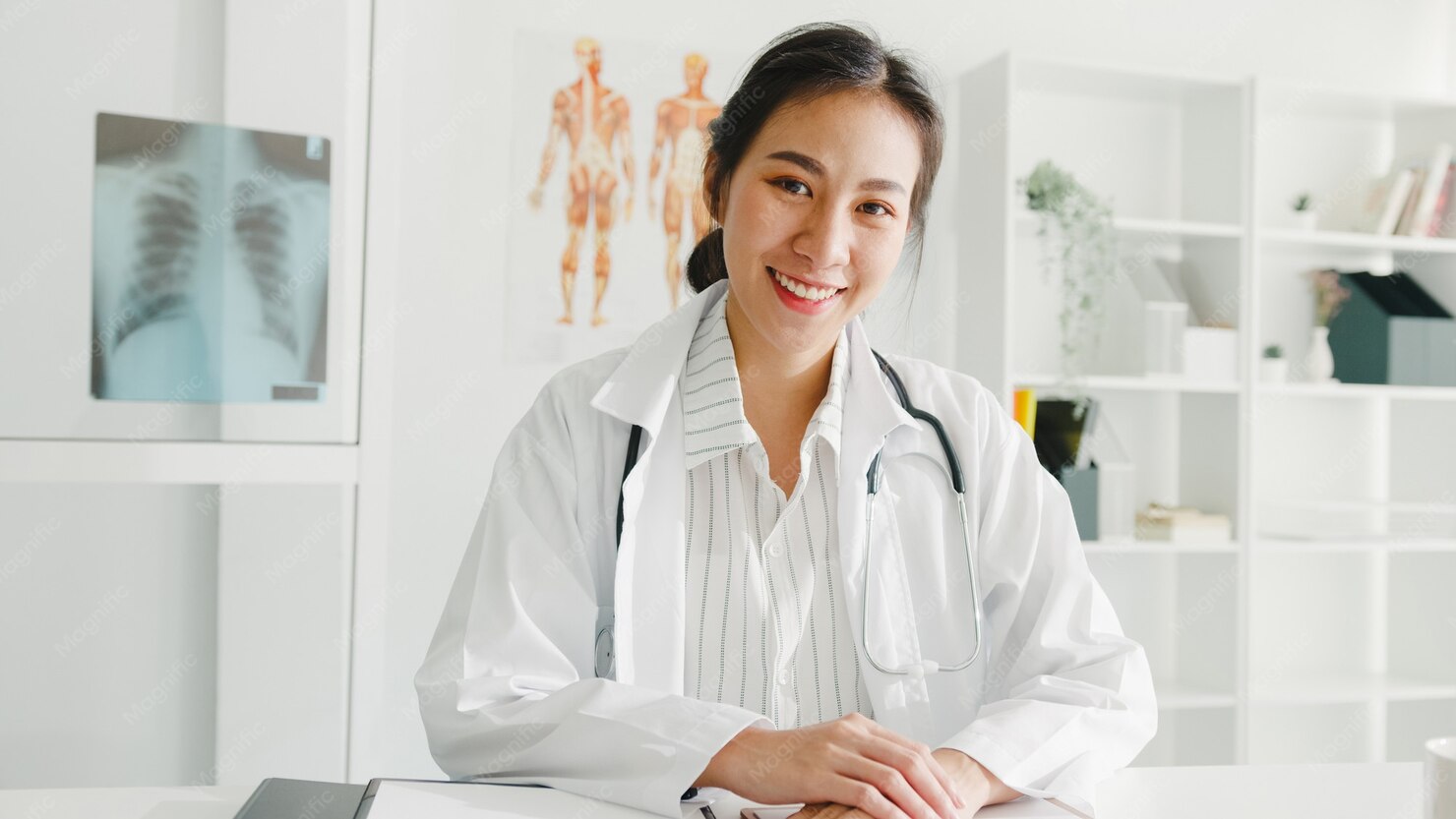 A Klinik Amisi doctor reviewing a formula